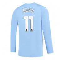 Manchester City Jeremy Doku #11 Hemmatröja 2023-24 Långa ärmar